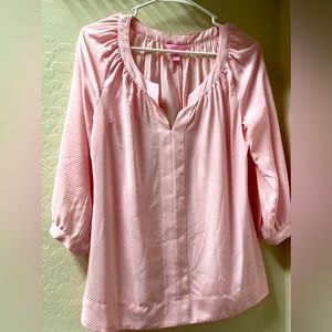 Lilly Pulitzer Seersucker Blouse Size XS